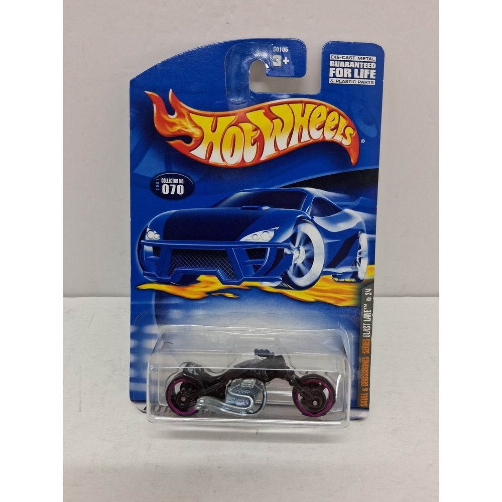 Hot Wheels 2001 Skull & Crossbones Series Blast Lane Black Purple No 070 50105